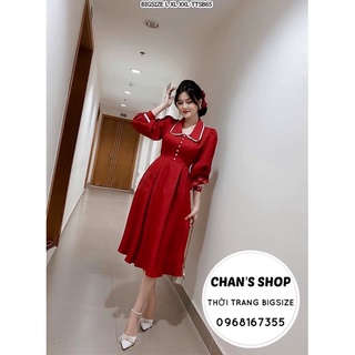 Bigsize 60- 90kg ĐẦM ĐỎ VIỀN