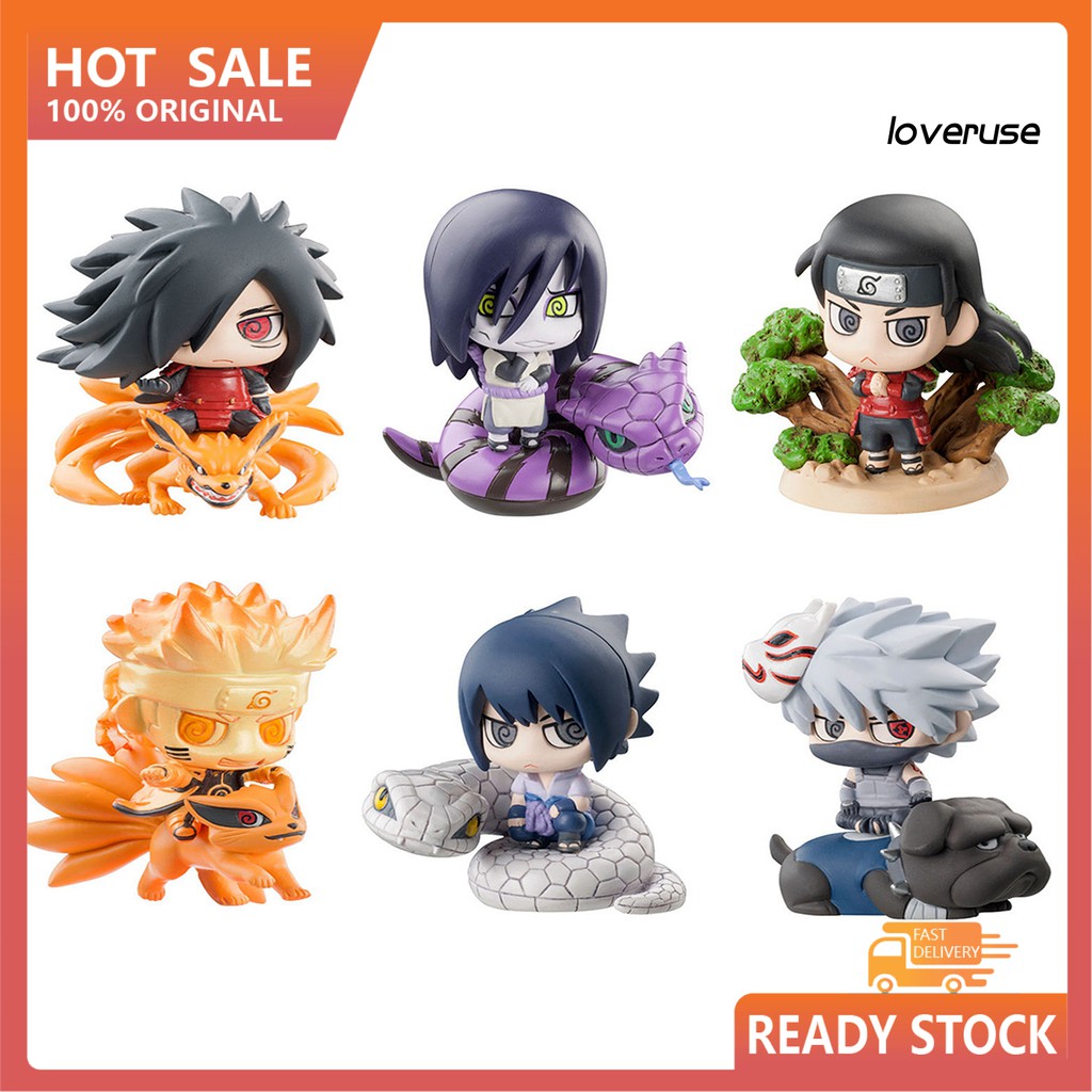 Set 6 Mô Hình Nhân Vật Hoạt Hình Naruto Dễ Thương Trang Trí Nhà Cửa