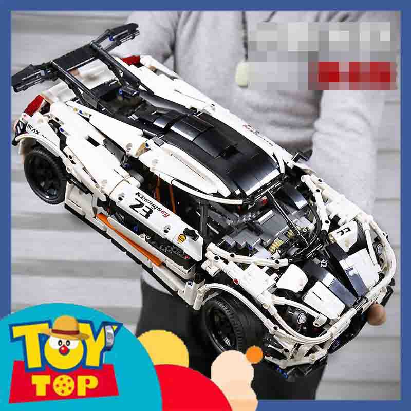 Đồ chơi lắp ráp ô tô ghép Technic siêu xe Koenigsegg KHÔNG điều khiển xếp hình Mould King 13120