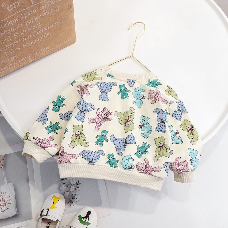 Áo Thun Tay Dài In Họa Tiết Hoạt Hình Phong Cách Nhật Bản Dành Cho Bé Trai Gái 3 Tuổi