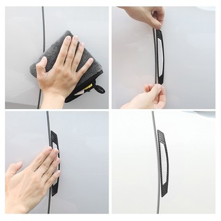 Bộ 4 miếng nẹp cửa ô tô chống va chạm phản quang