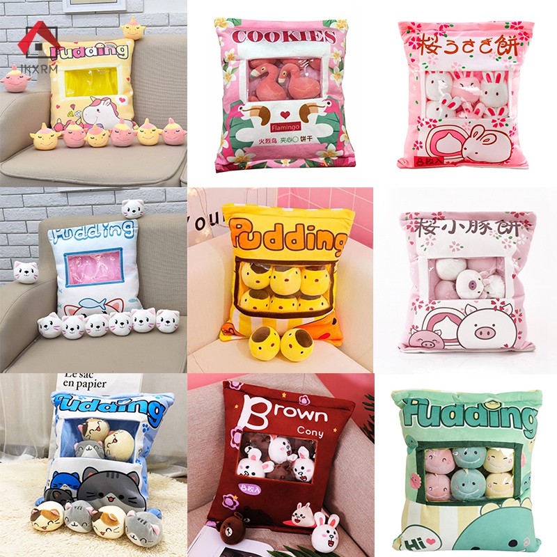 Đồ chơi nhồi bông Hình Bánh Pudding Cho Văn Phòng