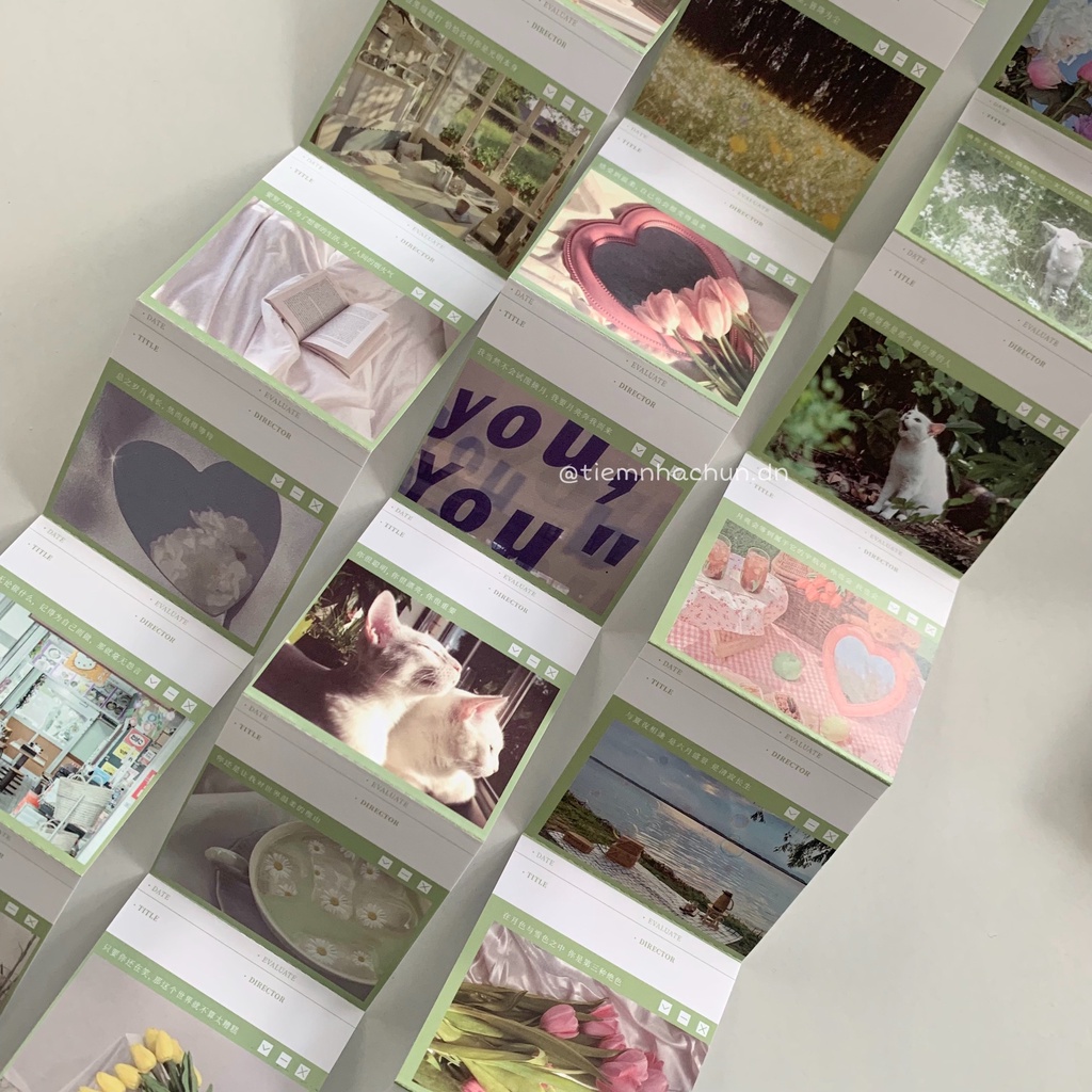 SET 64 STICKER DẠNG ẢNH FILM AESTHETIC (ảnh thật) - sticker decor journal - Tiệm nhà Chun