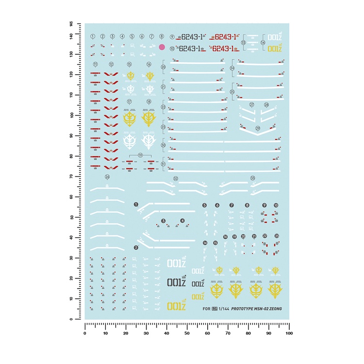 Decal nước RG Zeong