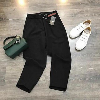 Quần baggy viền cạp sang chảnh 9 tấc