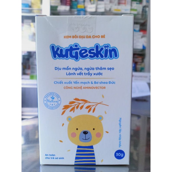 Kem Bôi Da Cho Bé KUTIESKIN  - Giúp Giảm Mẫn Ngứa, Hăm Tả, Chàm Sữa, Dưỡng Da