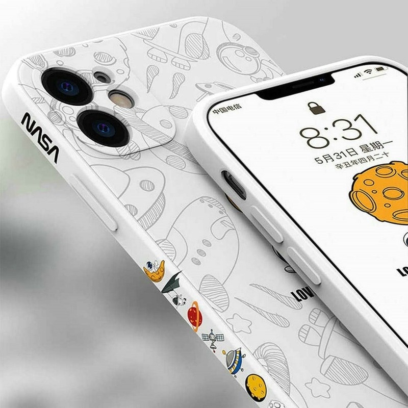 Ốp Điện Thoại Silicon Dẻo In Hình Phi Hành Gia Cho iPhone 14 iPhone15 iPhone 6s Plus i8 Plus i12 Pro iPhone 7 Plus 8+ iPhone11 12 Pro Max 6s i11 iPhone13 Xr XS 11