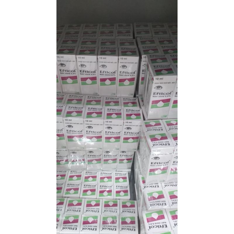 Nước muối sinh lý cho bé efticol lốc 10 chai 10ml