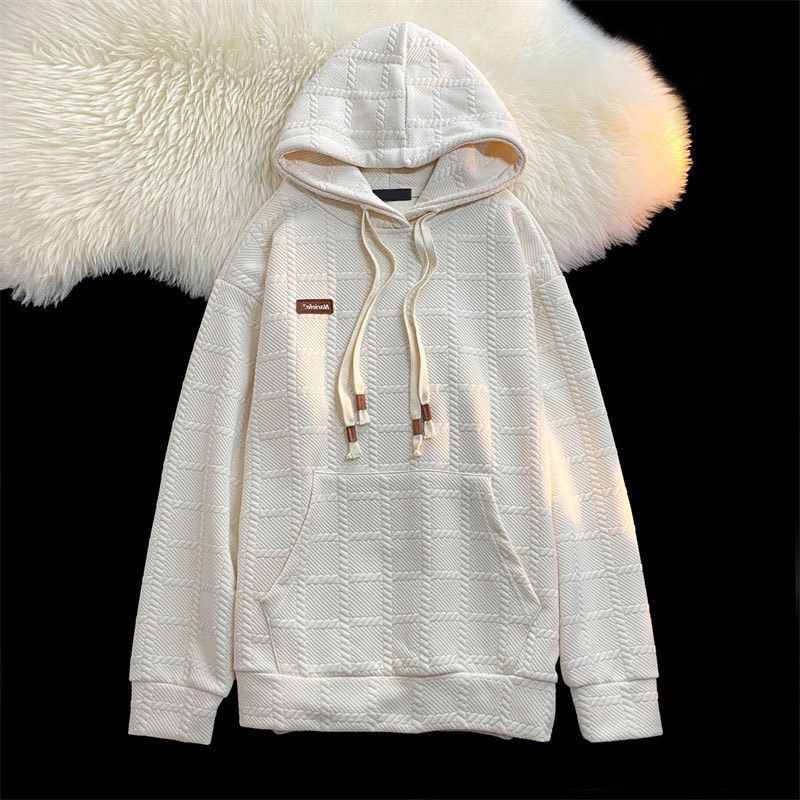 Áo hoodie form rộng chùm mông vân nổi 4 dây Hàn Quốc | BigBuy360 - bigbuy360.vn