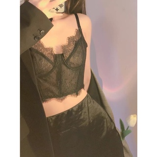 Áo bralette ren mỏng mỏng có gọng nâng ngực (Ảnh thật)