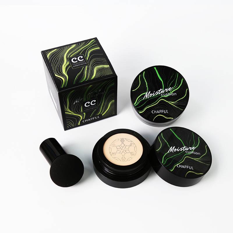 Chafful Mushroom Air Cushion Foundation Full Coverage Kem che khuyết điểm Làm đẹp Trang điểm Bbcream Set Make Up Primer Tự nhiên chống thấm dưỡng ẩm BB Cream Makeup CC