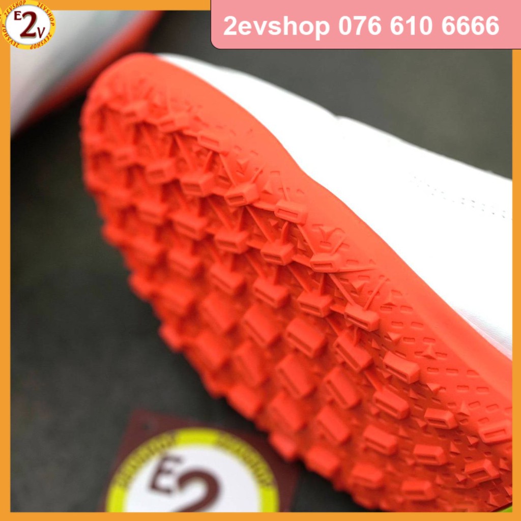 Giày đá bóng nam cỏ nhân tạo 𝐓𝐢𝐞𝐦𝐩𝐨 𝐋𝐞𝐠𝐞𝐧𝐝 𝟗 𝐀𝐜𝐚𝐝𝐞𝐦𝐲 Trắng Đỏ, giày đá banh thể thao hot trendy - 2EVSHOP