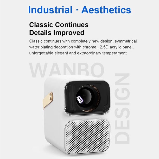 Máy Chiếu WANBO T6/ T6R MAX FULL HD 1080P WIFI 5G Tự Động Lấy Nét - Bản Quốc Tế - Bảo Hành 12 Thá