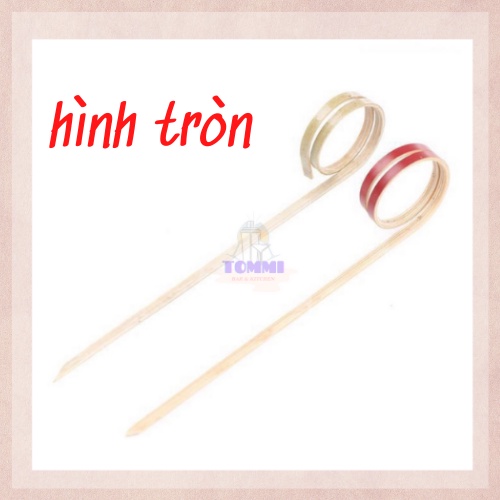Xiên Que Trang Trí Cocktail Que Xiên Trái Cây Trang Trí Pha Chế Tăm Tre Decor  - Dụng Cụ Pha Chế