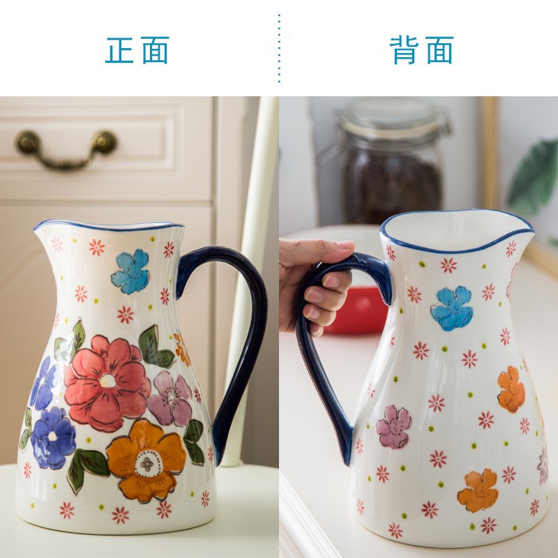 Bình hoa bình nước bằng Sứ phong cách Nhật Bản