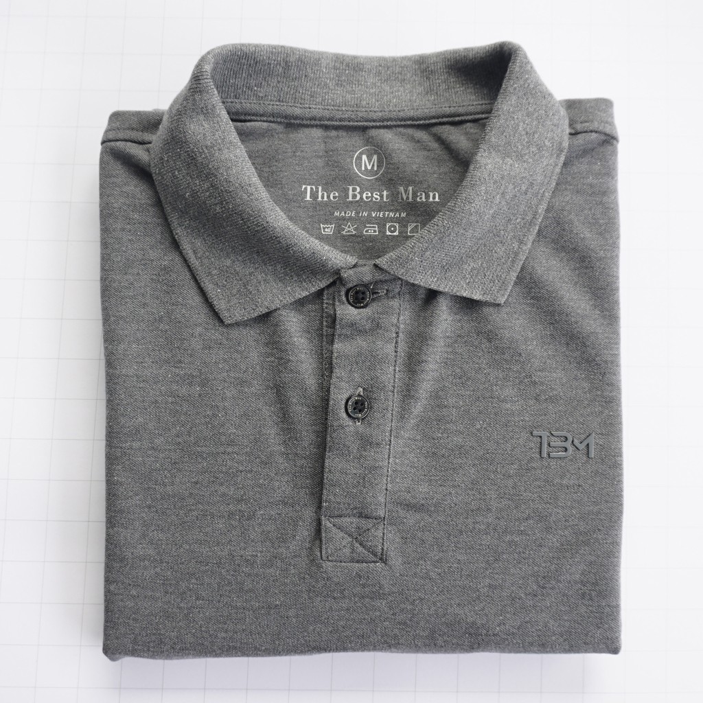 Áo thun POLO màu Xám- THEBESTMAN | BigBuy360 - bigbuy360.vn