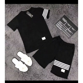 FUll Set Bộ Quần Áo Thể Thao Nam Phối Sọc