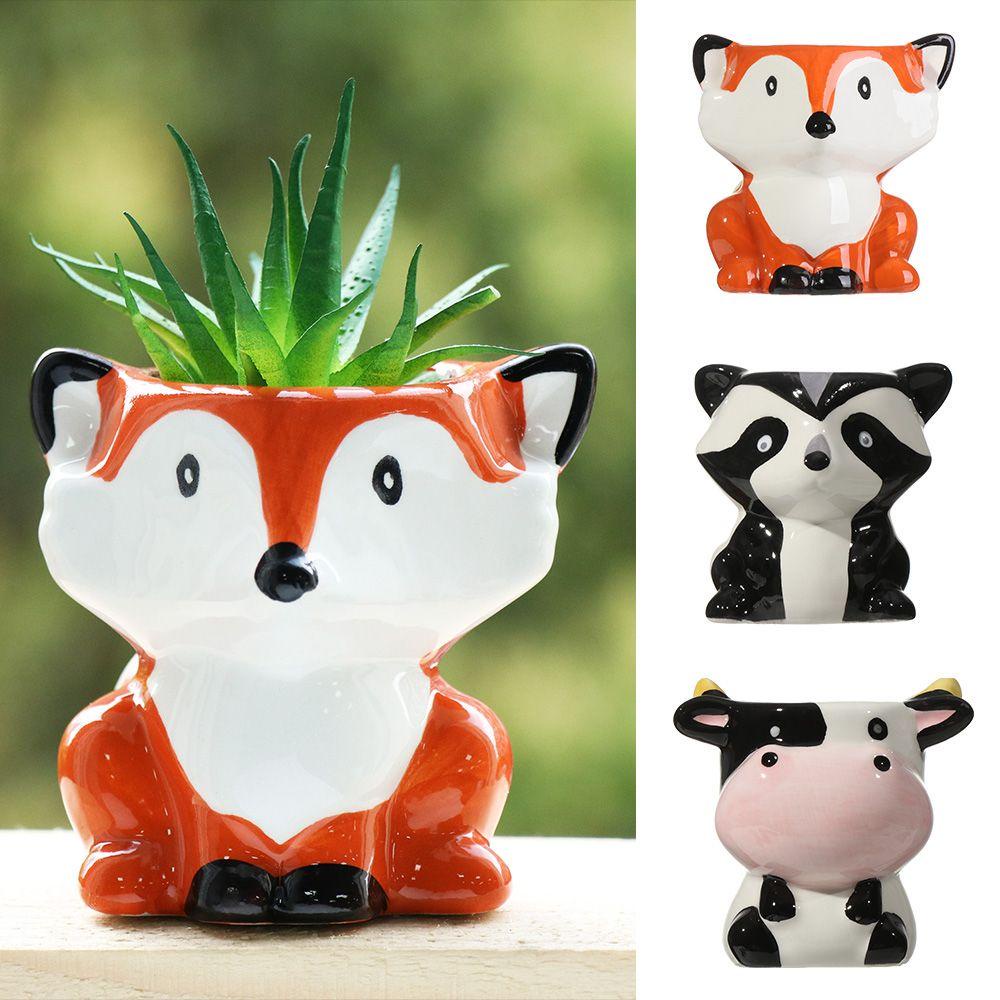 Chậu Cây Mini Hình Hoạt Hình Dùng Trang Trí