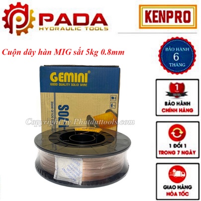 Cuộn dây hàn MIG 5kg dùng khí GEMINI GM-70S Kim Tín