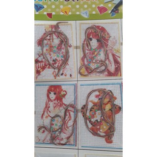 Set 2 tranh thêu chữ thập 3x9 cm