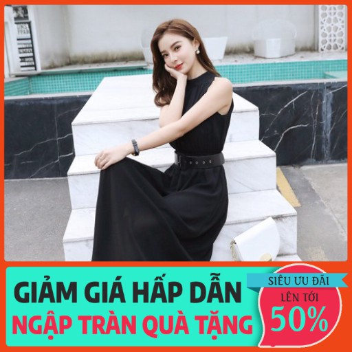 [Có Video Thật] Đầm Maxi Dài Lụa Đẹp Mát Hàng Hiệu Cao Cấp, Đi Biển, Dự Tiệc Váy Maxi Trắng Xám, Đen Mới - GShop