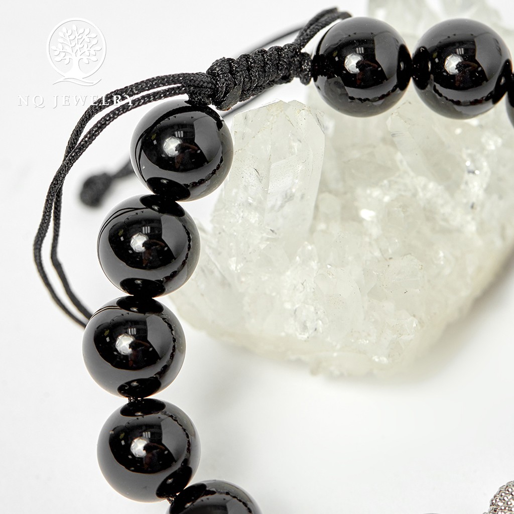 Vòng tay phối charm phật hợp kim kết dây - NQ Jewelry