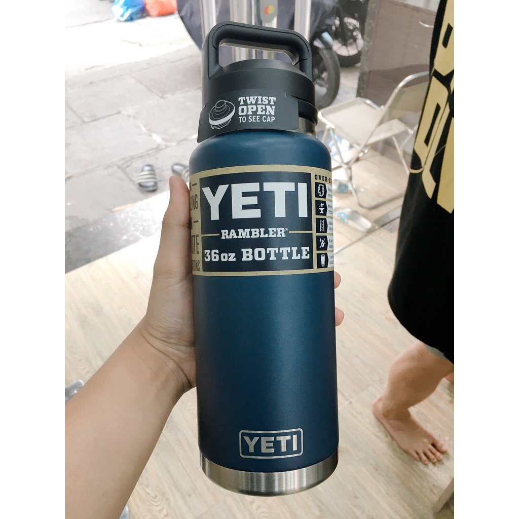 [Chính Hãng] Bình giữ nhiệt YETI 36oz 1100ml Stainless Steel/Thép không gỉ cao cấp