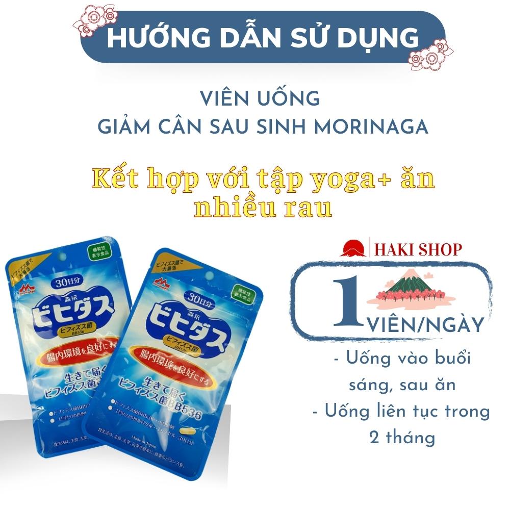 Viên uống giảm cân sau sinh hiệu quả an toàn cho mẹ Morigana Nhật bản 30 viên - Haki Japan