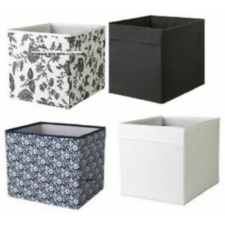 HỘP ĐỰNG ĐỒ IKEA GOPAN ĐEN 30x30x25cm