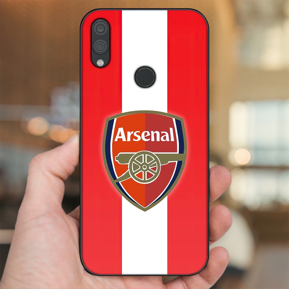 Ốp lưng Xiaomi Redmi Note 7, Note 7 Pro viền đen in hình Arsenal FC