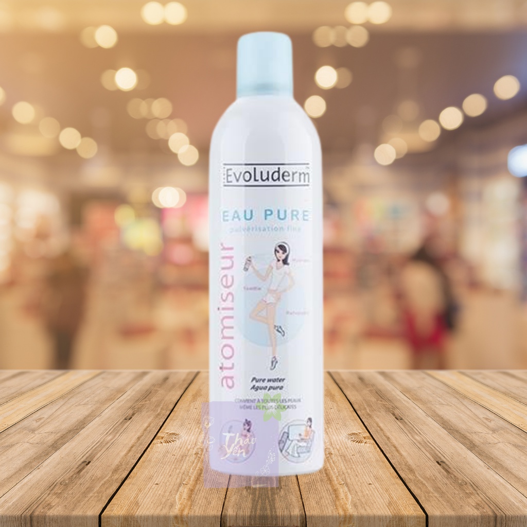 Xịt khoáng EVOLUDERM Atomiseur Eau Pure (400ml)