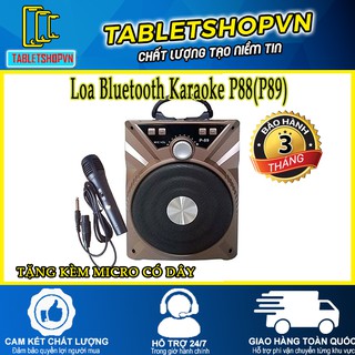 Loa Bluetooth P88 (P89) tặng kèm micro có dây GIAO MẪU NGẪU NHIÊN