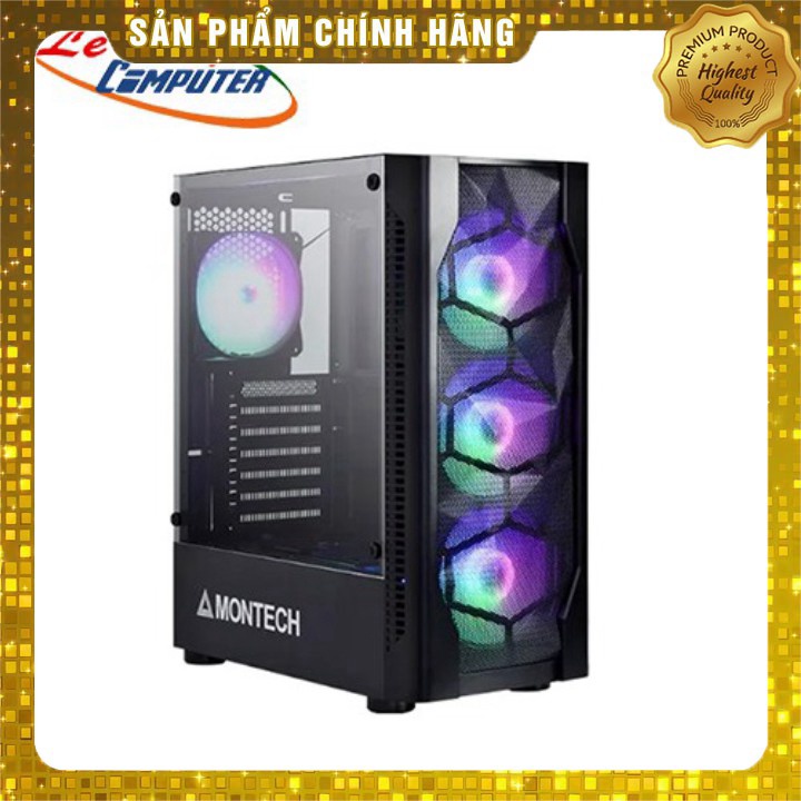 Vỏ Máy Tính Montech X1 Black ( Kèm 3 Fan trước và 1 Fan sau) Hàng chính hãng