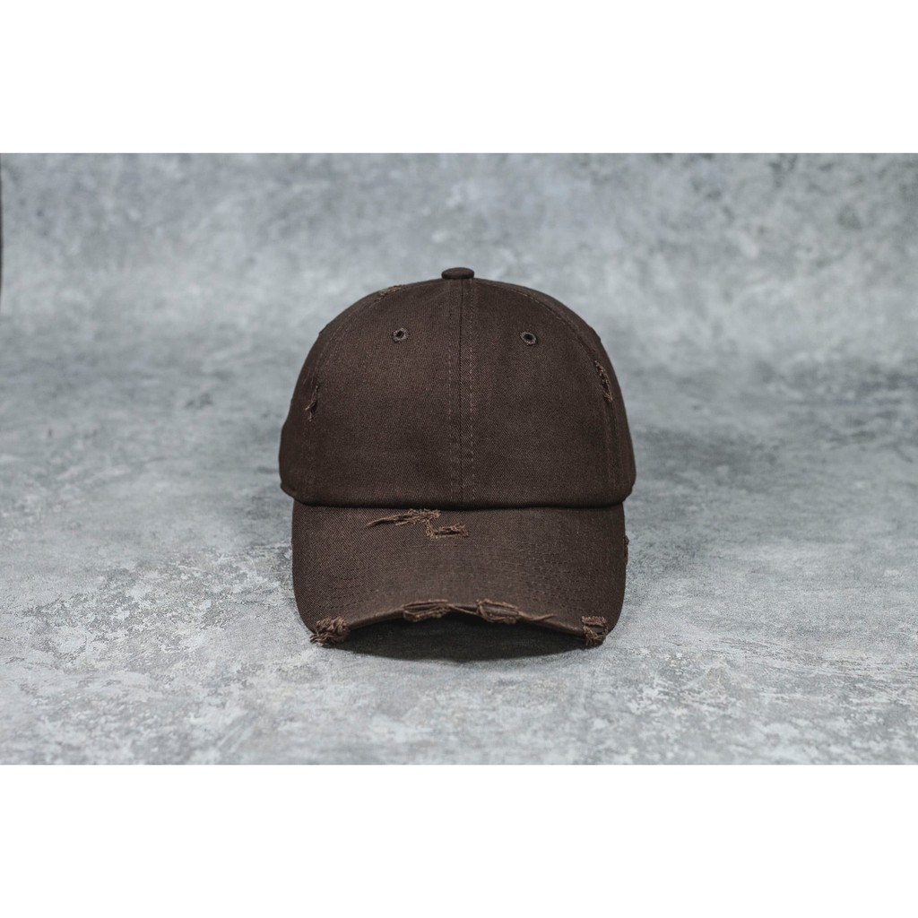 Nón Cáp Blank Distressed Rách Màu Nâu [Chính Hãng]