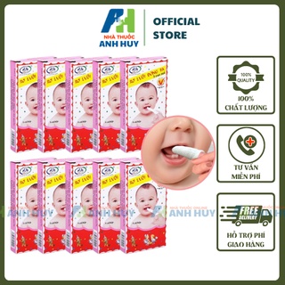 Gạc Rơ Lưỡi Cho Bé Đông Pha, Làm Sạch Lưỡi Và Miệng Cho Trẻ Em - Lốc 10 Hộp x 5 cái