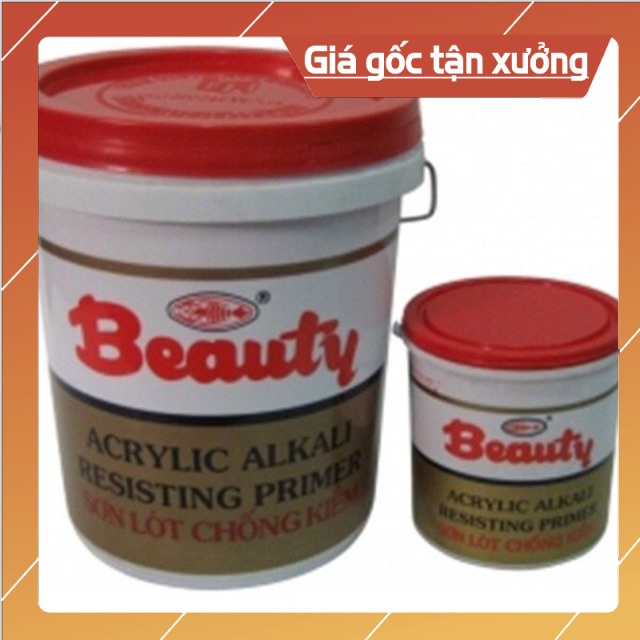 Sơn lót chống kiềm Sơn Ngăn nấm mốc Beauty màu trắng (3,5L)