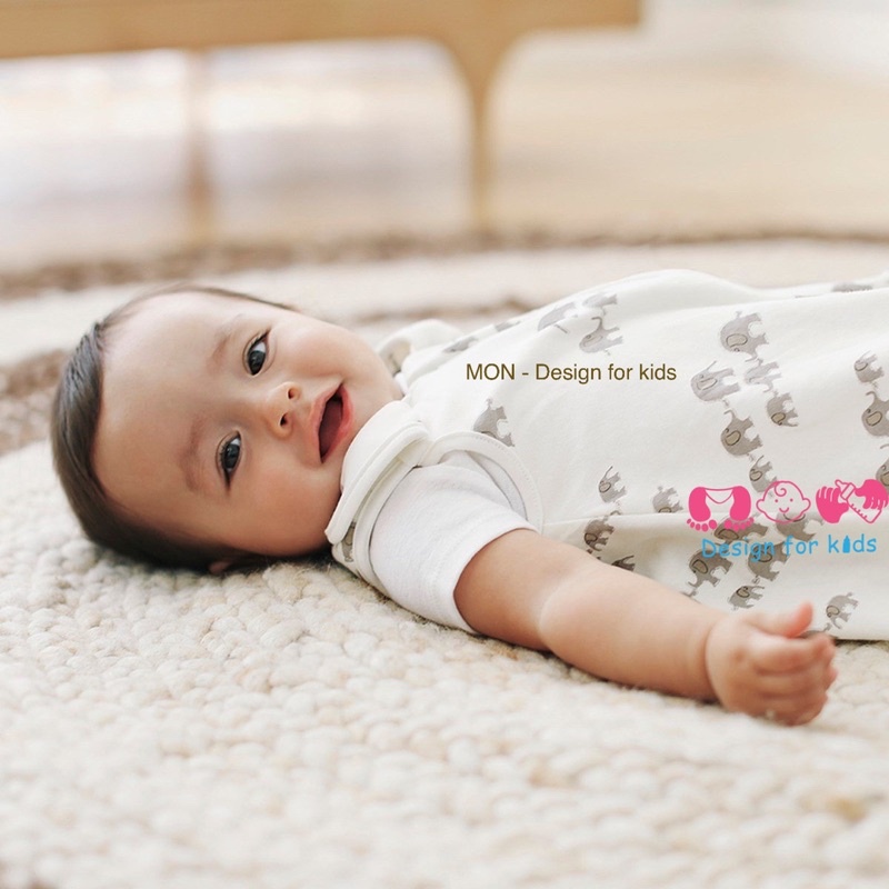 (0-4 tuổi) (Link 1) Túi ngủ hàng xuất dư HM vải Organic Cotton lót bông mỏng cho bé yêu (ship hỏa tốc Hà Nội)