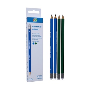 Xả kho hộp 12 bút chì thân gỗ tam giác gstar gs-pc201 – 2b