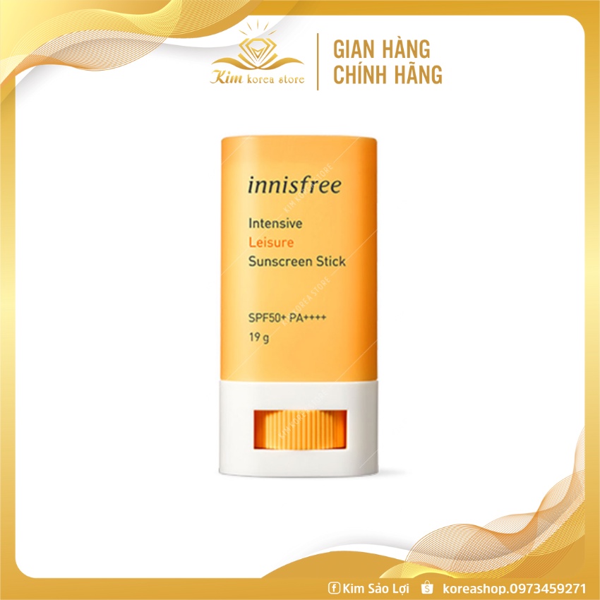 Kem chống nắng dạng thỏi tiện dụng Innisfree Intensive leisure Sunscreen stick SPF50+ PA++++