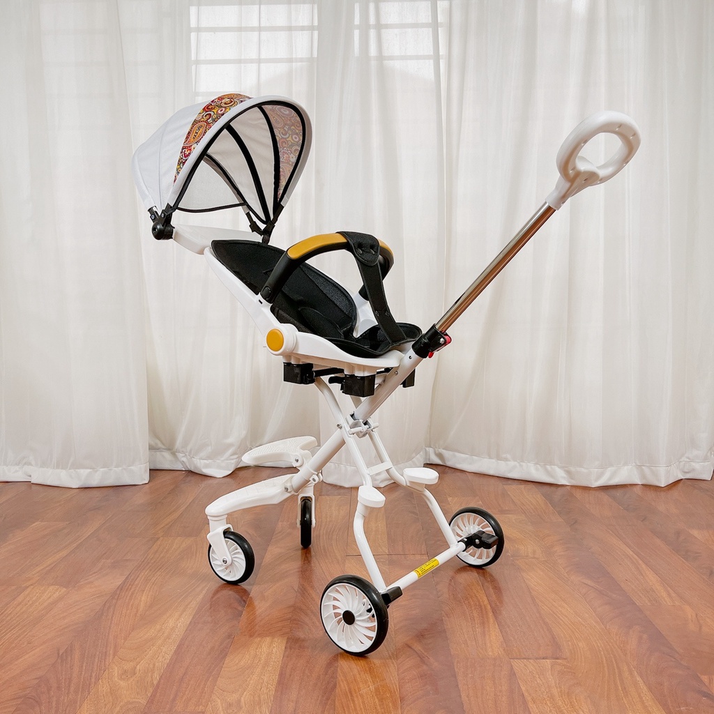 [BAO GIÁ SHOPEE] Xe đẩy gấp gọn cho bé ngả ngồi 2 chế độ có đảo chiều M8