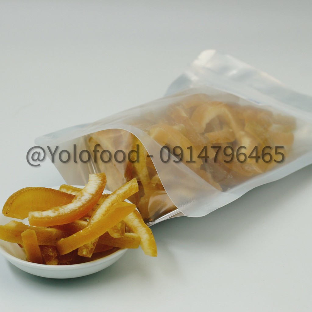 Bưởi vỏ sấy dẻo 50/ 200g (Khô bưởi dẻo tự nhiên ít ngọt) [Hàng tại xưởng sản xuất]