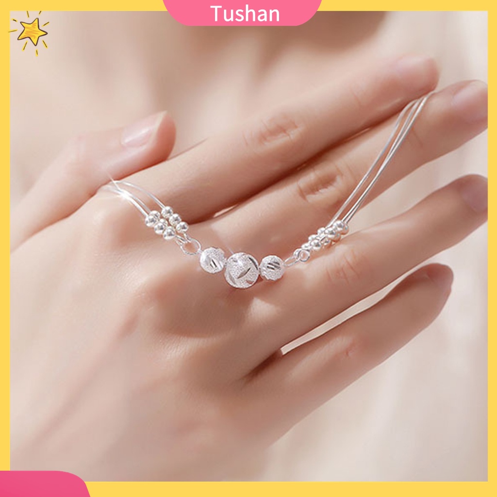 - Vòng Tay Xỏ Hạt Ba Lớp Phong Cách Hàn Quốc Mặc Hàng Ngày Cho Nữ