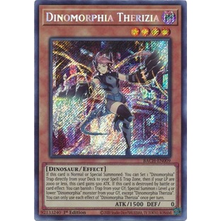 [Mã 155ELSALE giảm 7% đơn 300K] Thẻ bài Yugioh - TCG - Dinomorphia Therizia / BACH-EN009'