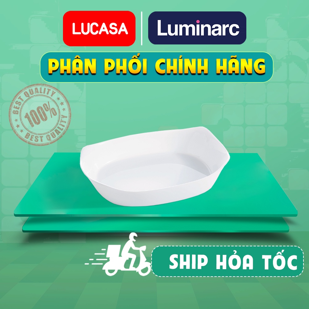 Khay Nướng Thủy Tinh Luminarc Smart Cuisine Chữ nhật 30x22cm - LUKHP8332 | Phân Phối Chính Hãng