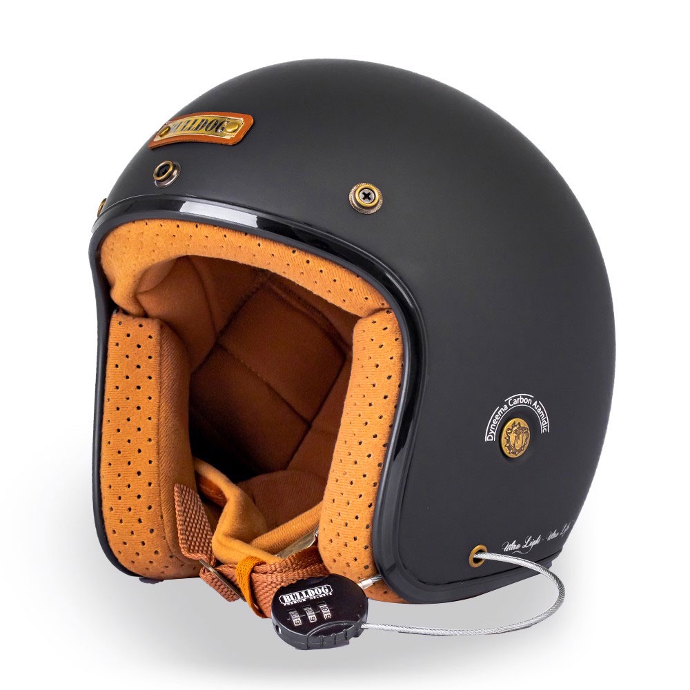 Mũ bảo hiểm Bulldog Heli Siêu Nhẹ Đen nhám