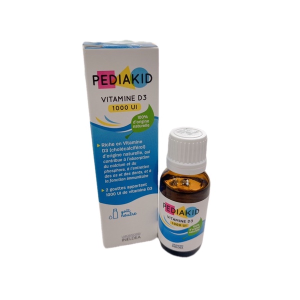 Vitamin Pediakid D3 1000iu lọ 20ml chống còi xương (từ 0 tháng tuổi)