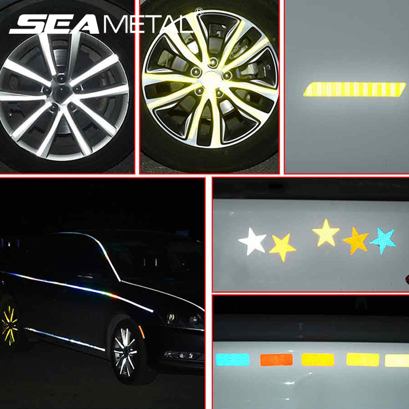 Nhãn phản quang ô tô Phổ biến cho Xe máy tự động 42 cái Phụ kiện cảnh báo ô tô