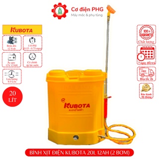 Bình xịt thuốc trừ sâu 2 bơm 20L KUBOTA THÁI LAN áp phun mạnh dùng phun thuốc, khử khuẩn, tưới cây