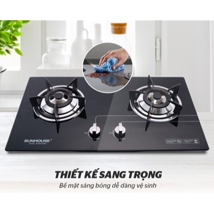 Bếp gas âm Sunhouse SHB5546MT Chính hãng trưng bày+Tặng dây gas-bếp bền tốt tiết kiệm gas