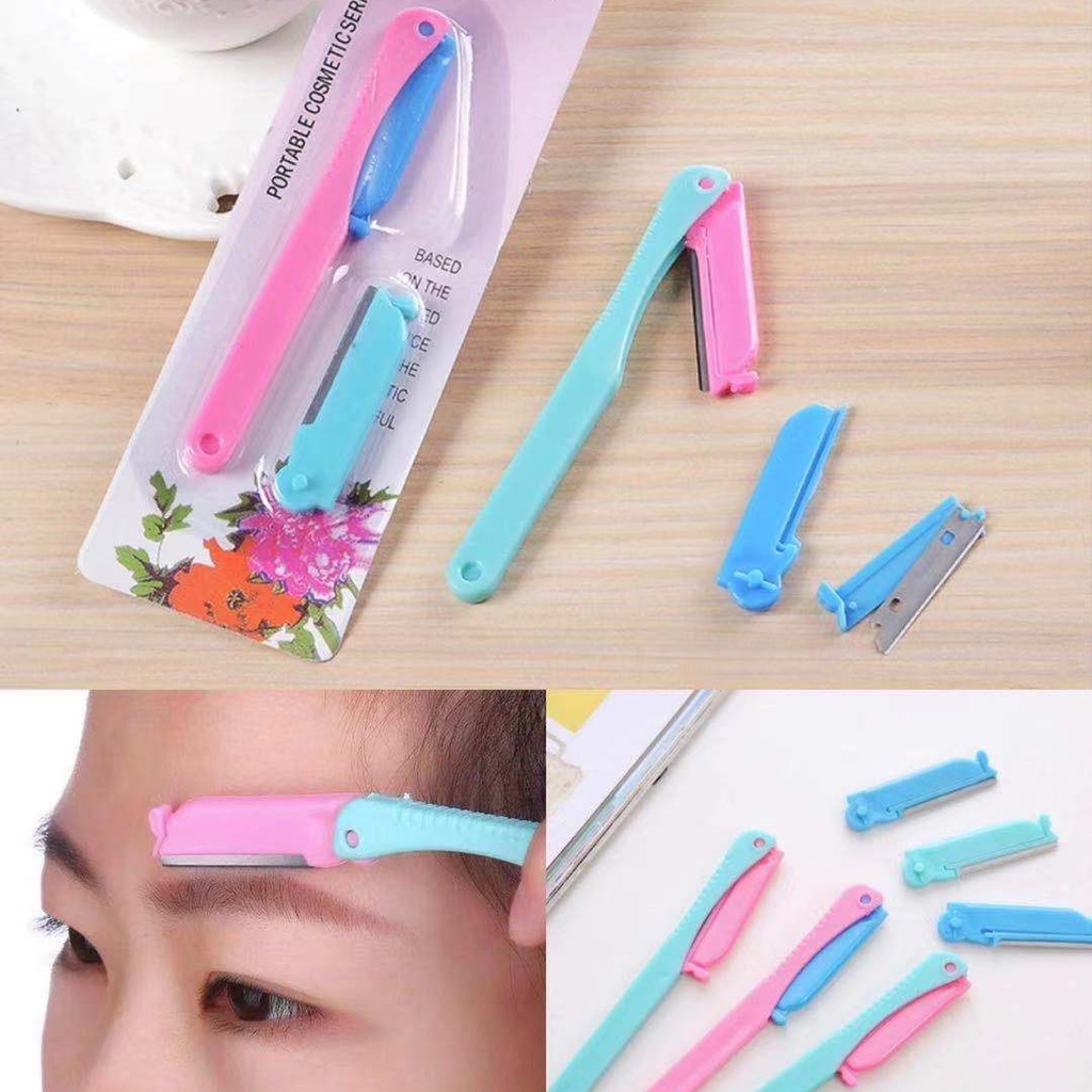 [Hàng mới về] Set dao cạo lông mày tiện dụng